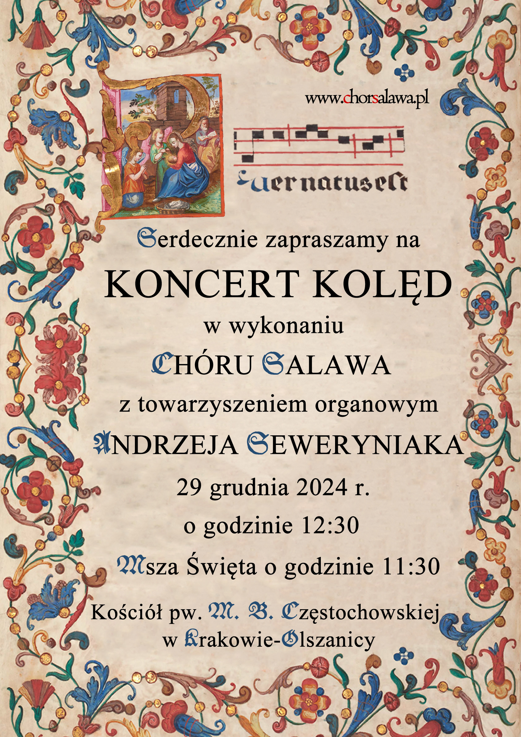 Koncert kolęd u Kapucynów w Krakowie-Olszanicy