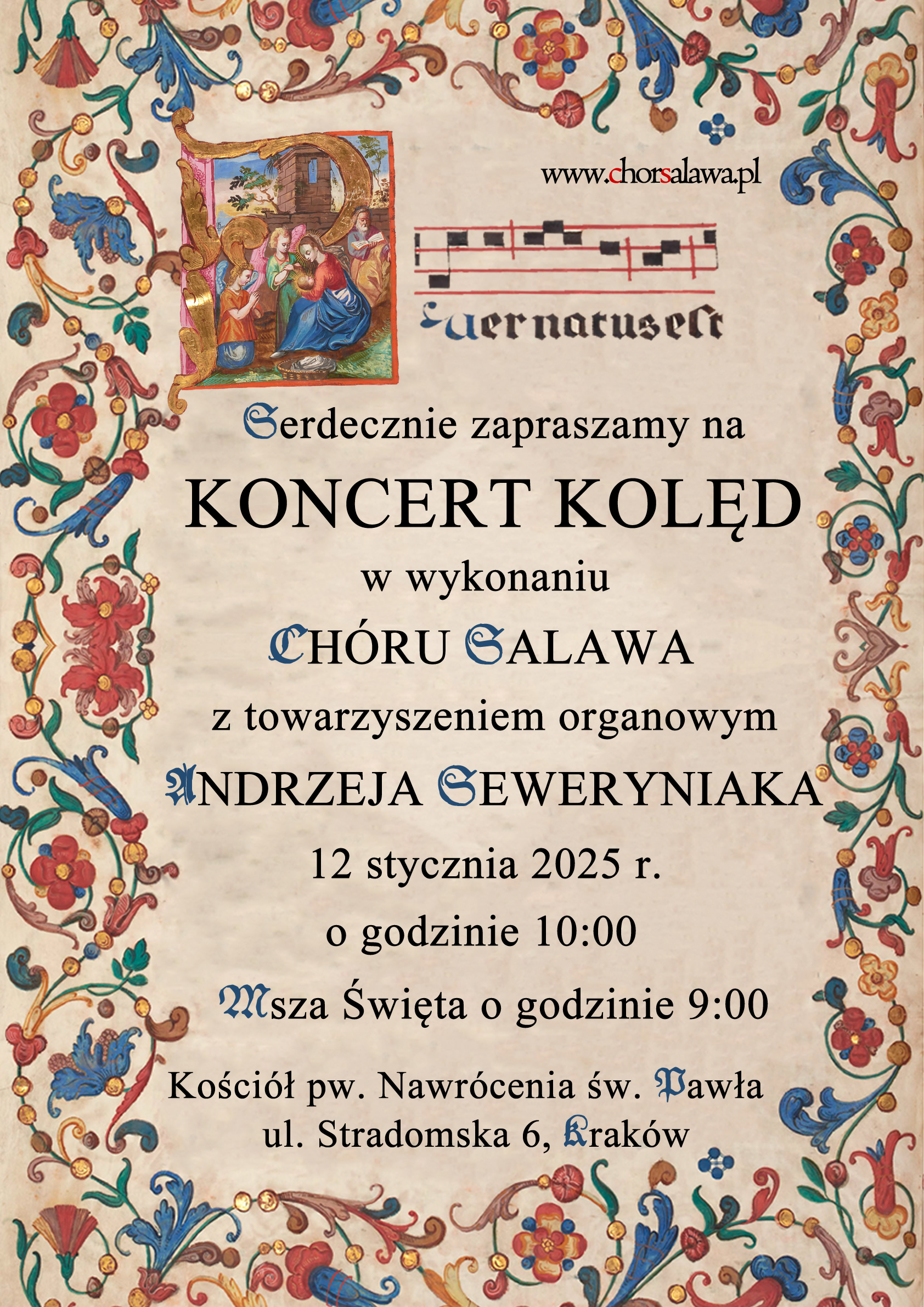 Koncert kolęd na Stradomskiej u Misjonarzy